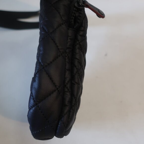 Womens MZ Wallace Metro Black Quilted Nylon Mini Crossbody Bag - Picture 9 of 10